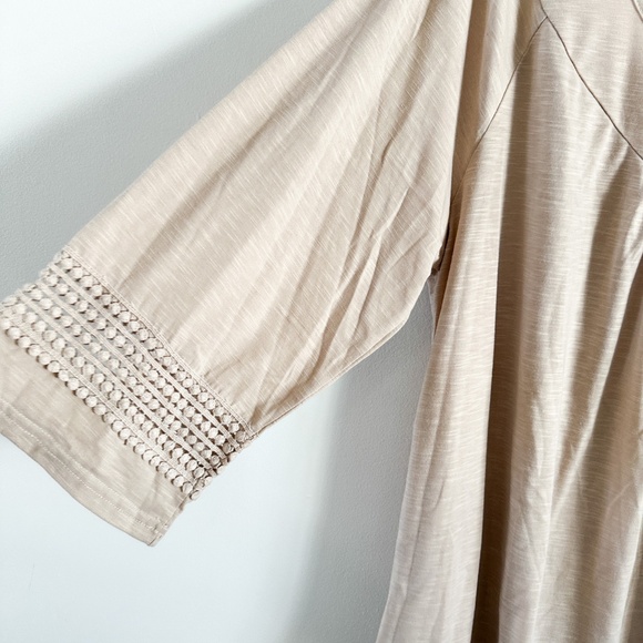 NWT- Agnes Orinda Kimono Long Sleeved Casual Blouse Plus Size: 2X - Picture 3 of 7